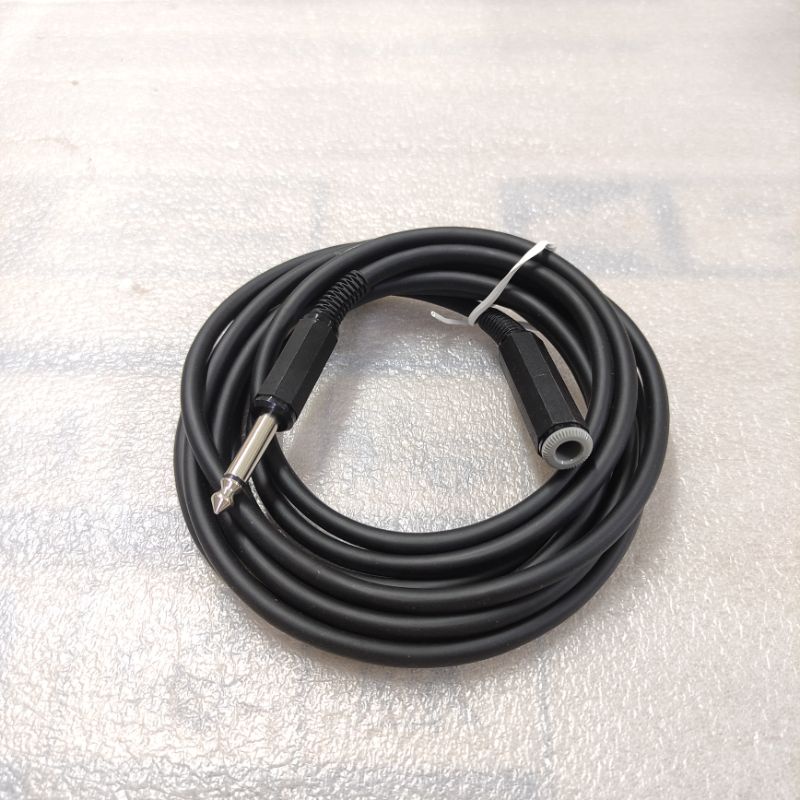 (115M) Heavy Duty 6.35mm Jack Male Plug To 6.35mm Female Socket