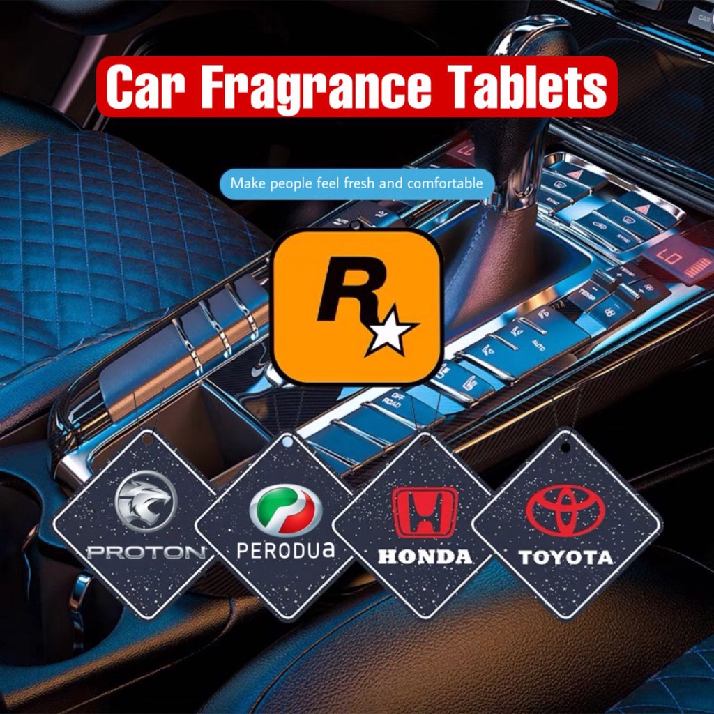 1pcs Fashion Car Perfume Fragrance Tablet Long-lasting Car Hanging ...