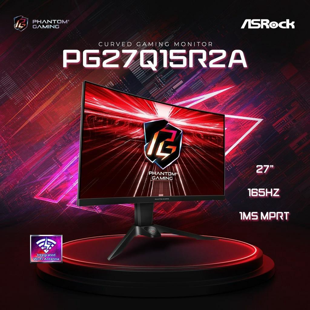 # ASRock PG27Q15R2A Curved Gaming Monitor - 27", QHD, VA, 165Hz, 1ms ...