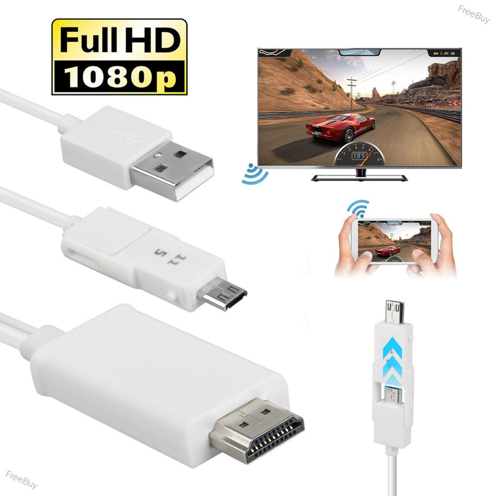 FreeBuy Micro USB to HDMI HD 1080P TV Cable Adapter for Android Samsung  Phone Tablet | Shopee Malaysia