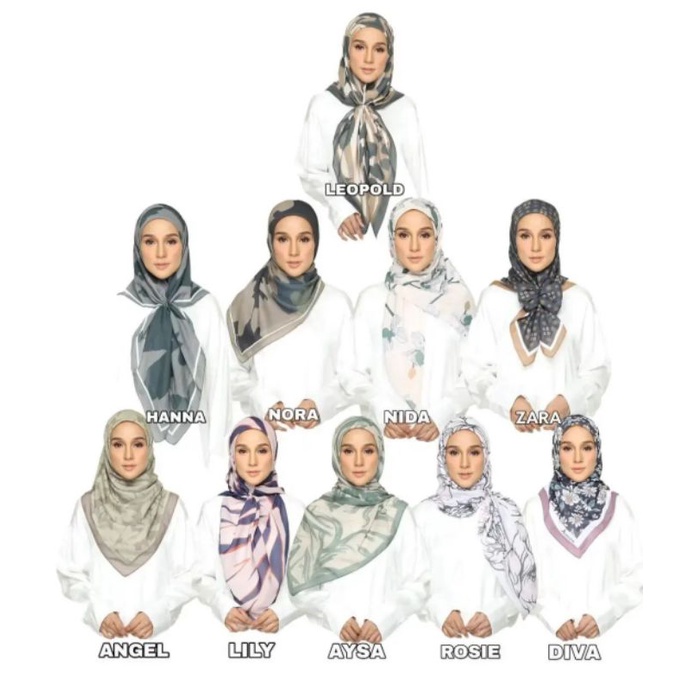 Adeline Hijab Square | Shopee Malaysia