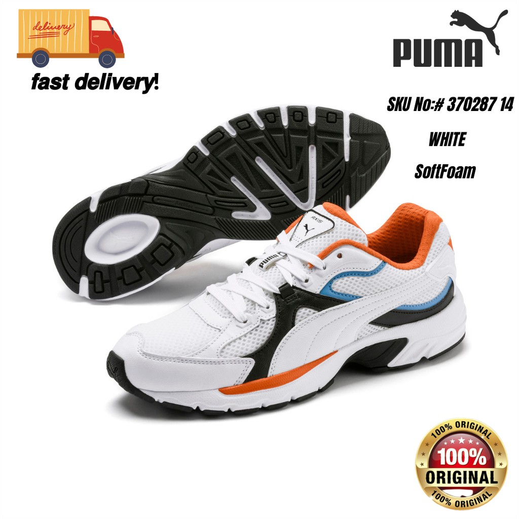 8UK SIZE ORIGINAL PUMA MEN AXIS PLUS 90S RUNNING WHITE READY STOCK 370287 14 Shopee Malaysia