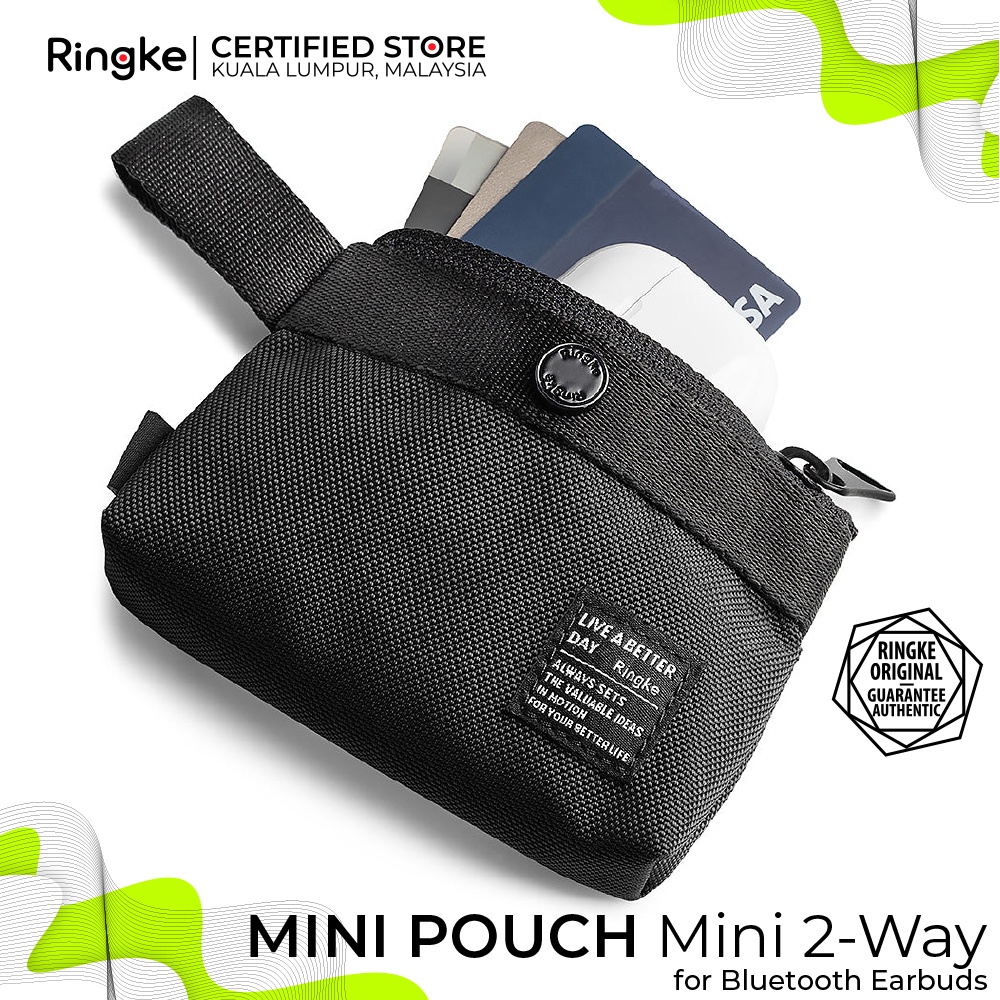 RINGKE® Mini Pouch 2-Way Bag Miniature Nylon Carrying Pouch Small Bag ...