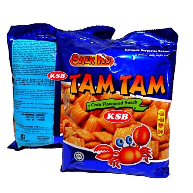Snek Ku Tam Tam Chili Crab Flavoured Snacks (70g)