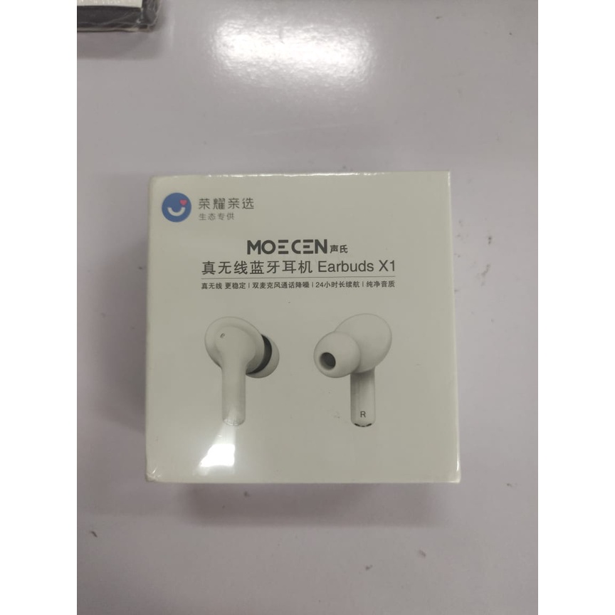 Clearing Stock Sale Honor Choice MOECEN TWS Earbuds X1 BT 5.0 Stereo Sound Earphone Box Dented