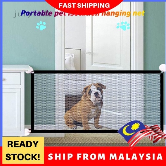 Pet Gate (M.STOCK) Baby Gate Magic Mesh Pet Gate Enclosure Fences