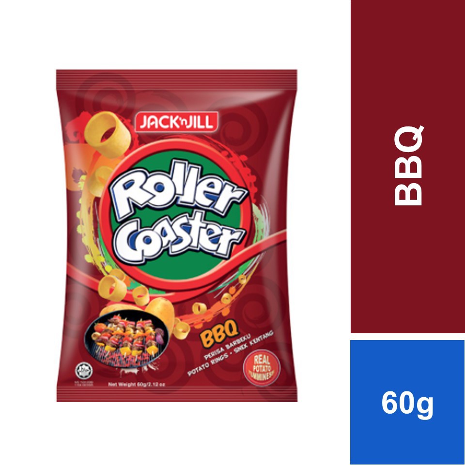 Jack n Jill Roller Coaster BBQ 60g Shopee Malaysia