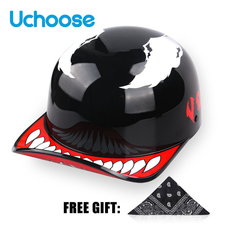 baseball hat motorcycle helmet dot Cap Style VETERAN PUNISHER Robust Protection Baseball Cap Motorcycle Helmet -