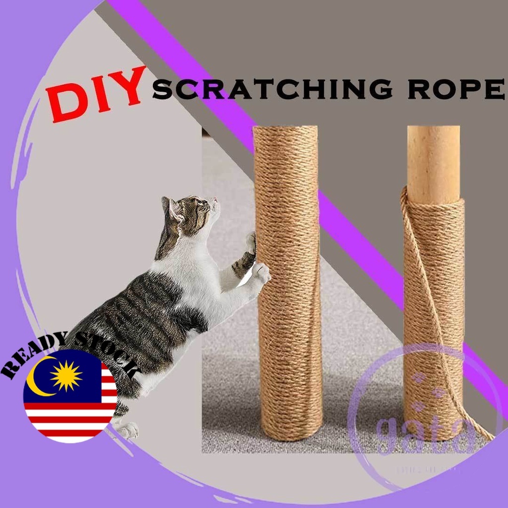 GATA 5M Scratching Rope Cat Tree Pet Tree Cord Table Tali Kucing Cakar ...