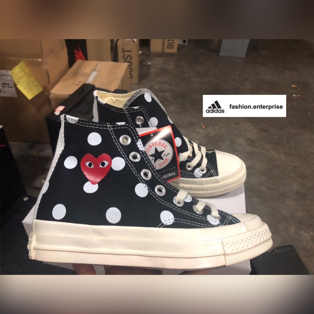 Converse x cdg hot sale high top black