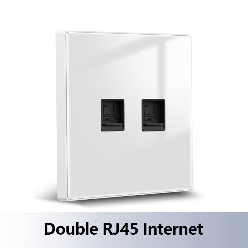 Atlectric 13A Power Socket UK Plug Wall Outlet Light Switch With LED