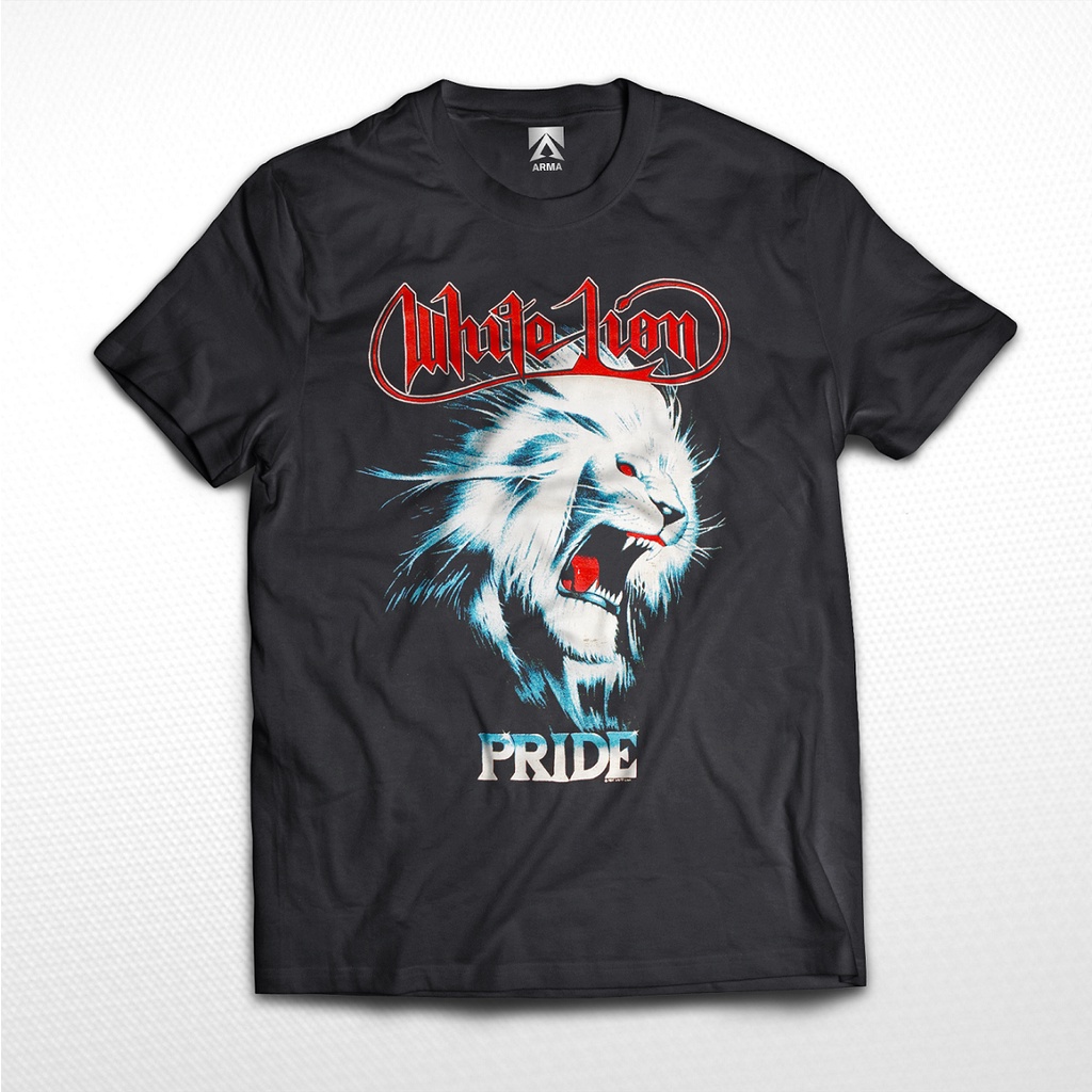 White LION Pride BAND T-SHIRTS / rock music t-shirts unisex