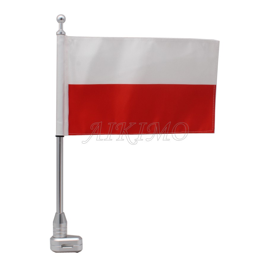 Many countries Flag Print Flagpole Luggage Rack Mount For Honda Harley