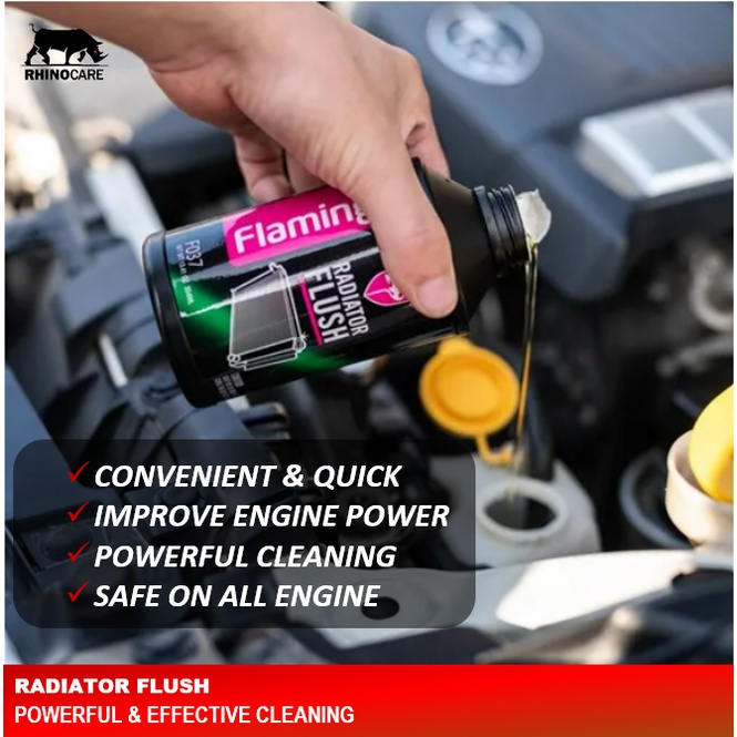 Powerful Flamingo Radiator Flush Flushing Coolant all car and
