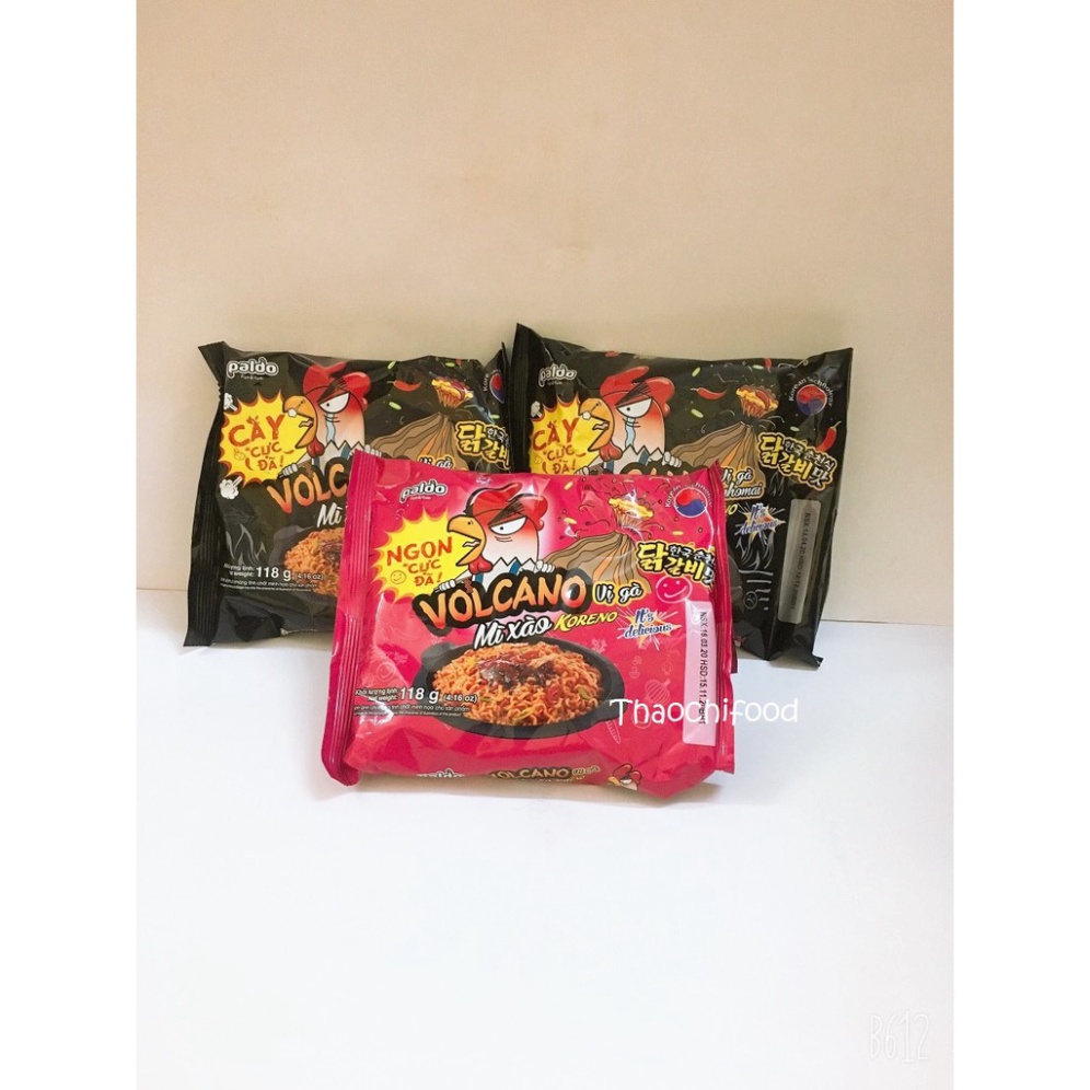 Koreno Paldo Volcano Chicken And Cheese Chicken Flavor Koreno Paldo Volcano Noodles 118G Pack