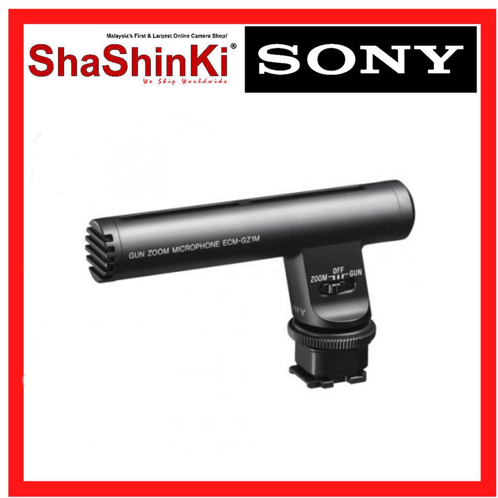 Sony ECMGZ1M Zoom Microphone for Cameras with MultiInterface Shoe for