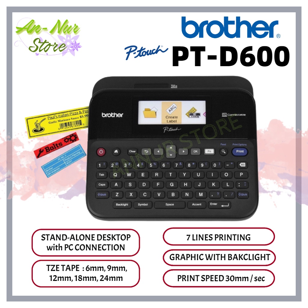 Brother Ptouch PTD600 Label Maker For Office and Corporate ( PTD600