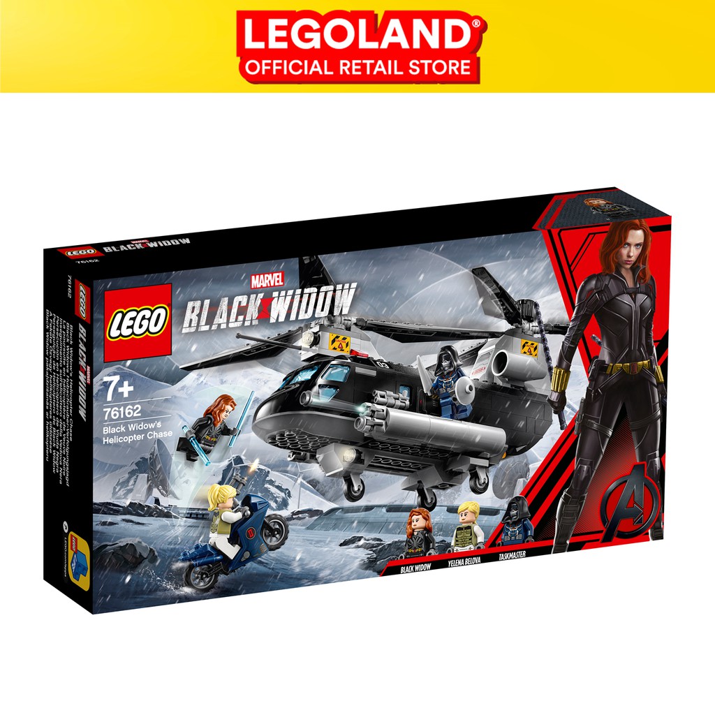 Lego black widow's online helicopter chase