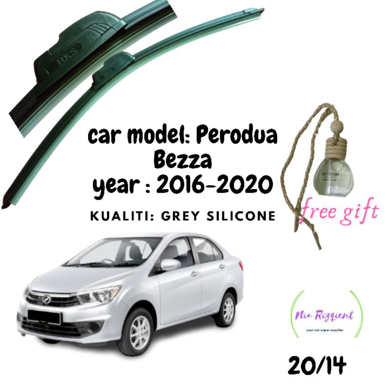 wiper kereta Perodua Bezza 20162020 viper keretaviper silikonwiper silicone Shopee Malaysia