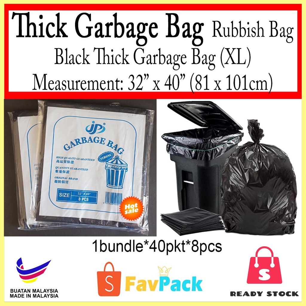 XL Size (32 X 40) Garbage Bag - 8pcs/Bag Household Housekeeping Garbage  Bags Malaysia, Selangor, Kuala Lumpur (KL), Bukit Sentosa Supplier,  Suppliers, Supply, Supplies