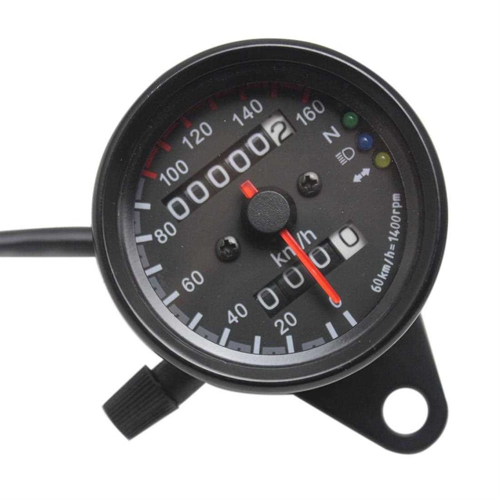 Universal Motorcycle Speedometer Odometer 12V Motorcycle Dual Speed ...