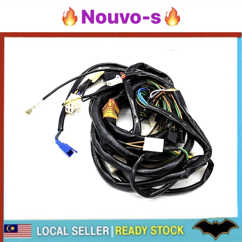 YAMAHA NOUVO-S WIRING SET ASSY NOUVOS NOUVO S BODY WIRING WIRE WYRE COMPLETE SET FULL SET NWAYAR