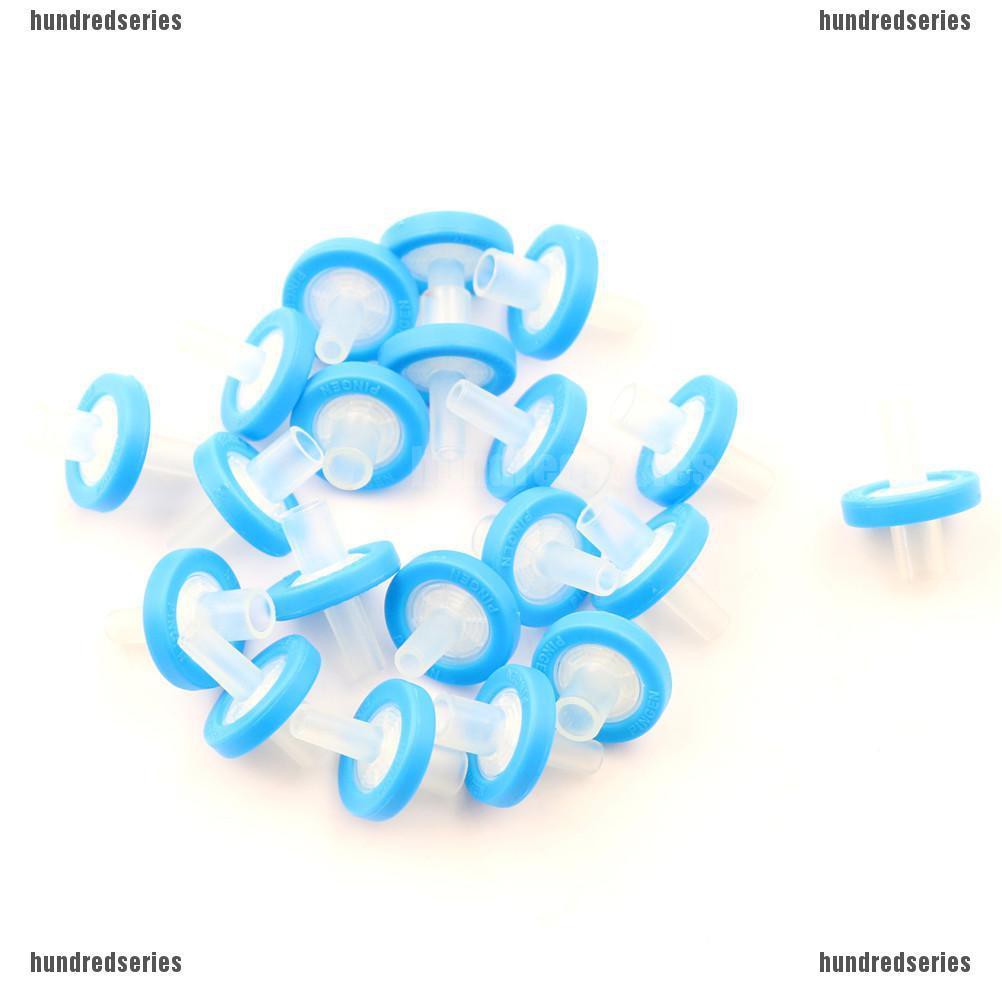 [Hundred] 20Pcs Syringe Filter 13mm 0.22 Micron Made from Nylon