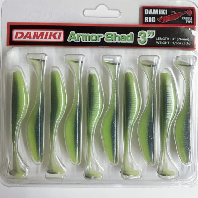 Damiki soft plastic lure Armor shad 3