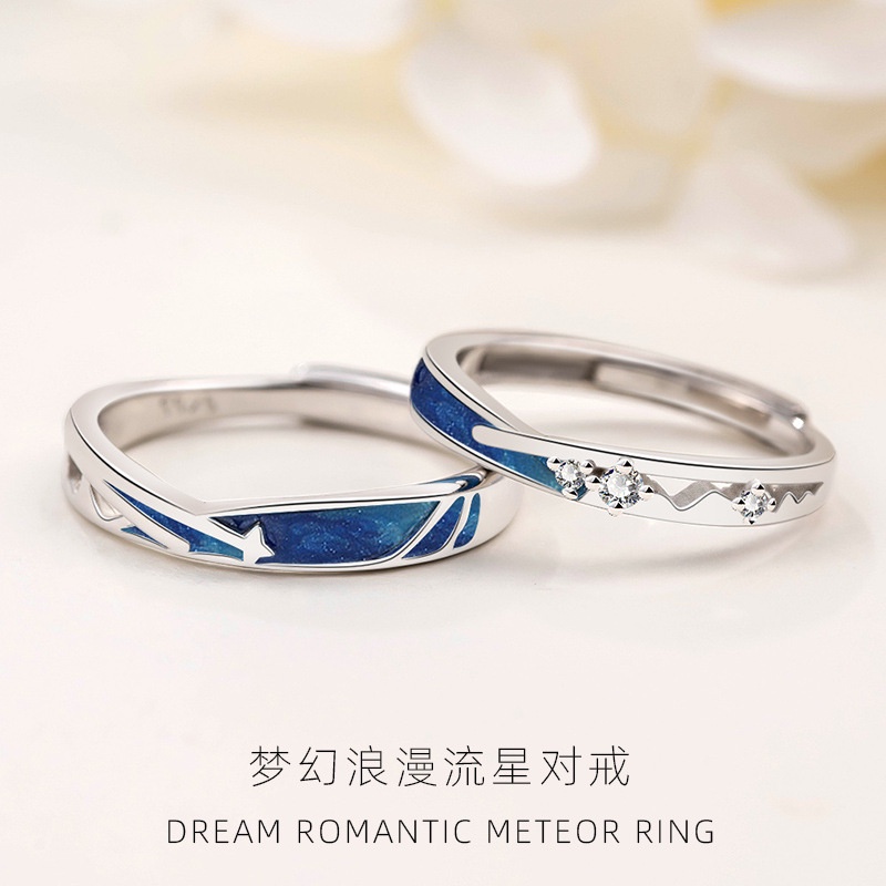 Singul Minority Design Meteor Couple Ring Cincin Lovers Fashion Meteor ...