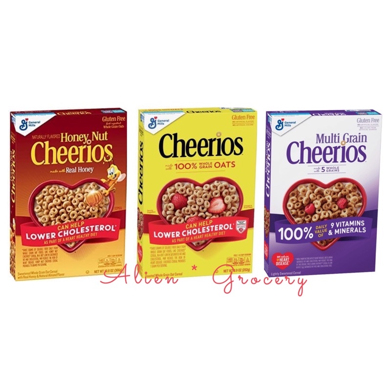 General Mills Cheerios Cherios Multigrain Honey Nut Whole Grain Gluten ...