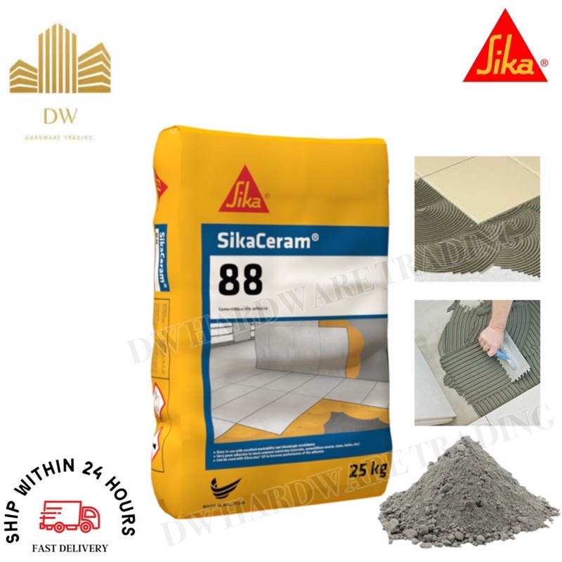 🔥Ready Stock🔥Sika Ceram 88 Cementitious Tiles Adhesive / Simen Gum 25KG ...