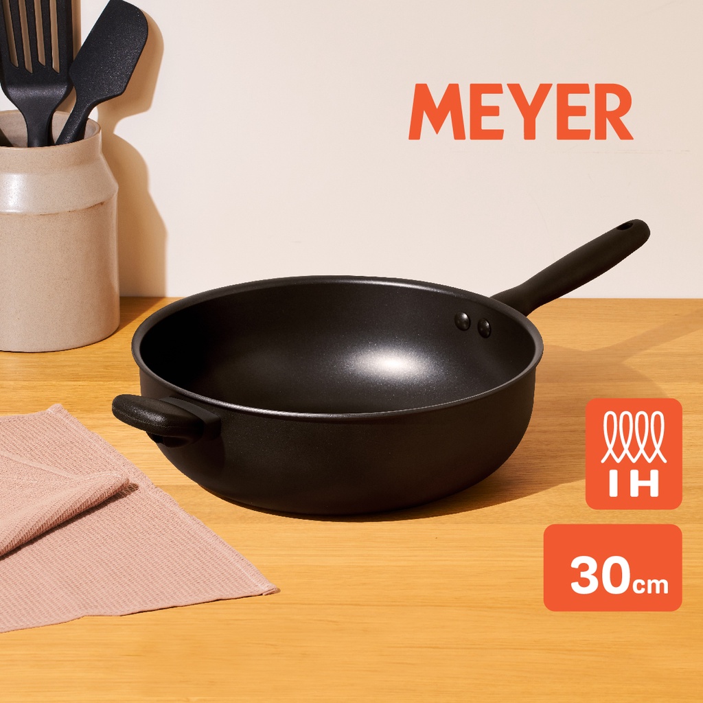 MEYER MIDNIGHT 30cm hardanodize MultiPurpose Chef pan/6.2 Litre Chef