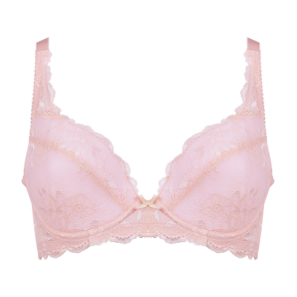 XIXILI ARIBA SENSUAL LACE DEMI CUP BRA - PINK | Shopee Malaysia