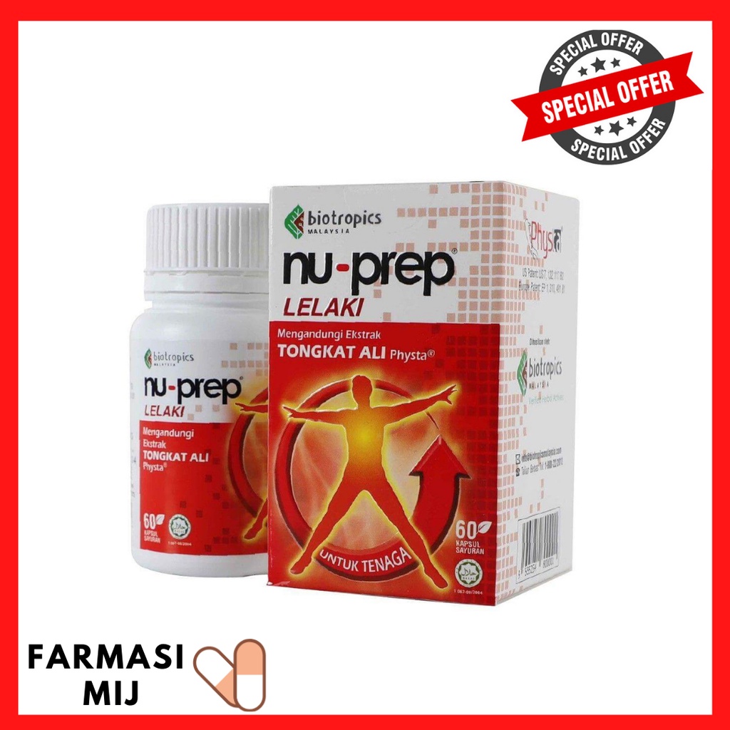 NU-Prep Lelaki Ekstrak Tongkat Ali 60'S / 30'S / 10'S (no Box) | Shopee ...