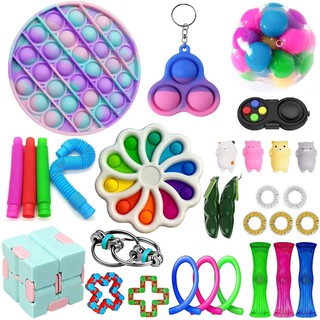 simple dimple fidget toy flower pop it set murah stress relief toys autism  anxiety relief stress hand original malaysia