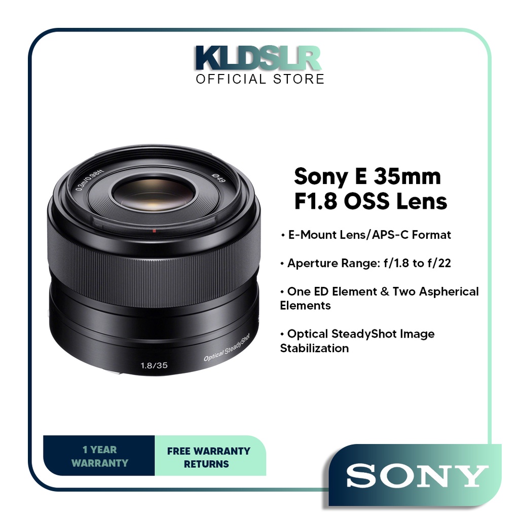 Sony E 35mm F1.8 OSS Lens (Sony Malaysia Warranty) Shopee Malaysia