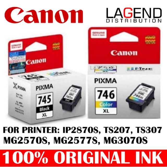 CANON 745S 746S PG745 PG745S PG745XL CL746 CL746S CL746XL TS307 MG3070S ...