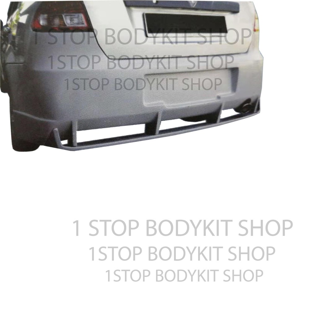 PROTON SAGA FL REAR BUMPER (CHARGE SPEED)FIBER(FIBERGLASS)SKIRT LIP ...