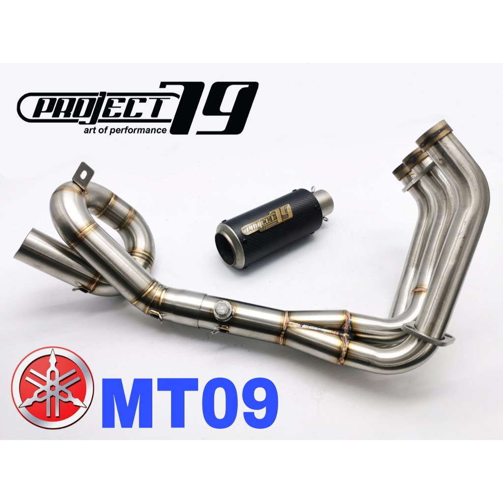 Project79 Exhaust Yamaha Mt09 Full System Piping Stainless Steel Muffler Uturn Link Pipe V1 V2