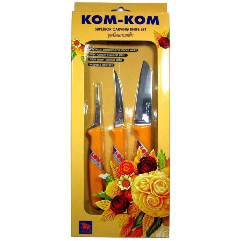 Original Set Kom Kom Exclusive Carving Knife KOM KOM Carving Knife Set