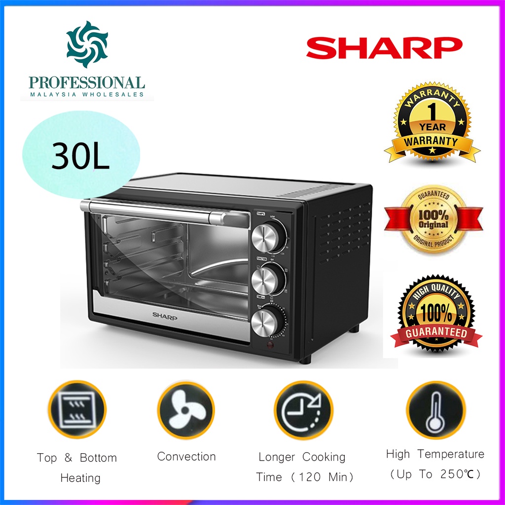 Sharp Electric Oven With Convection Function (30L) EO309BK Shopee Malaysia