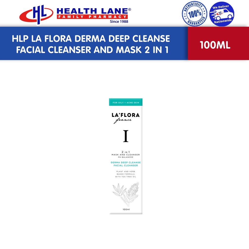 HLP La Flora Derma Deep Cleanse Facial Cleanser And Mask (100ml