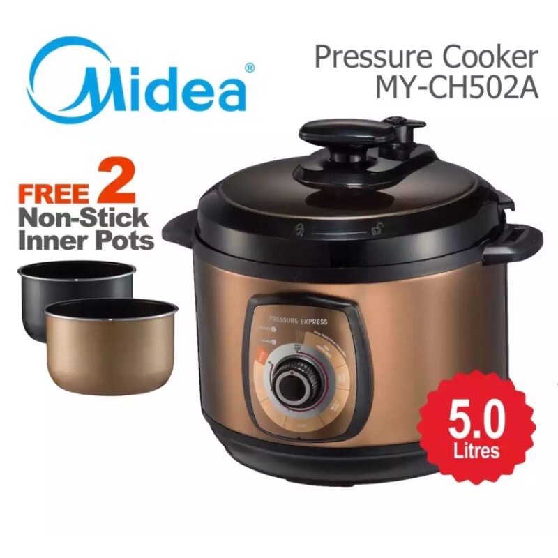 MIDEA Electric Pressure Cooker 5L (MYCH502A) Shopee Malaysia