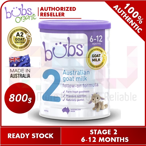 【Exp 02/2025】Bubs Organic Australian Goat Milk Infant Formula Stage 2