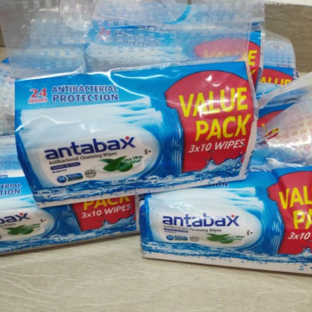 **EXP AUG/SEPT 2023**Antabax Antibacterial Wet Tissue Cleansing Wipes