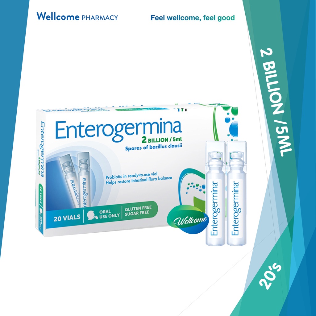 Enterogermina 2 Billion 5ml Oral Suspension Vials for Infants