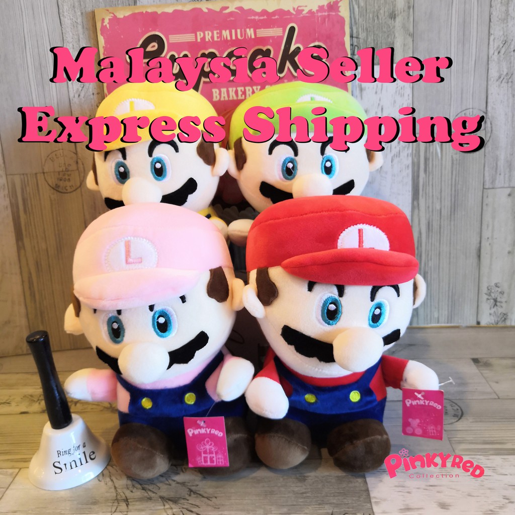 Super Mario Cute 25cm Super Mario Soft Toy | Shopee Malaysia