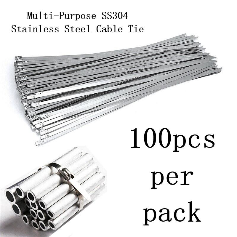 Premium 304 Stainless Steel Marine Metal Cable Ties 100mm up to 800mm