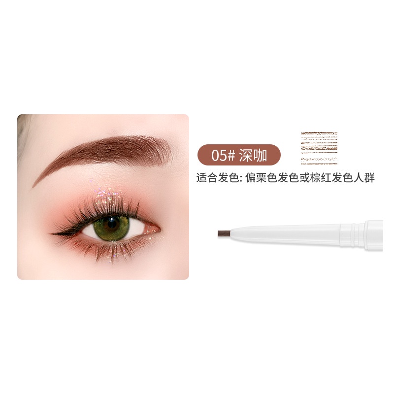 【free Shipping】double Headed Eyebrow Pencil Rotating Eyebrow Pencil