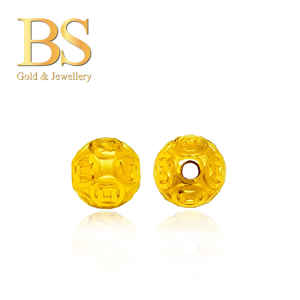 BS Jewellery 999.9 Pure Gold Hollow Ball Charm - B602S | Shopee Malaysia